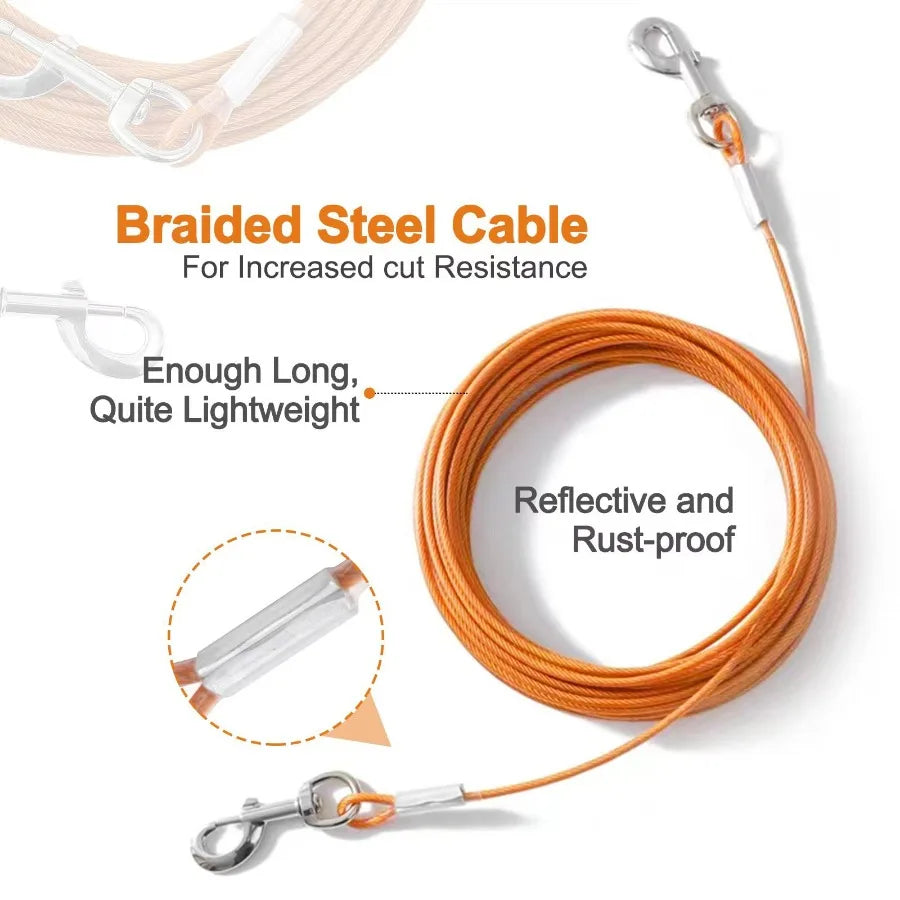 Extension Steel Wire Rope Dog Chain for Outdoor Traction