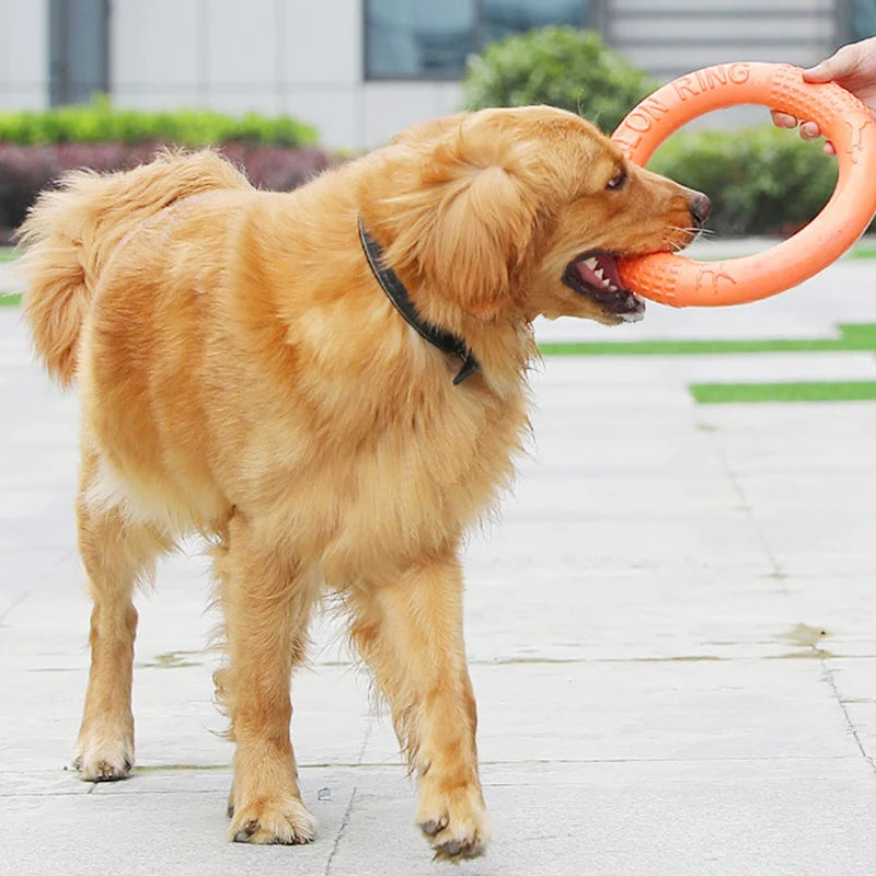 EVA Interactive Ring Puller Flying Disk for Dogs