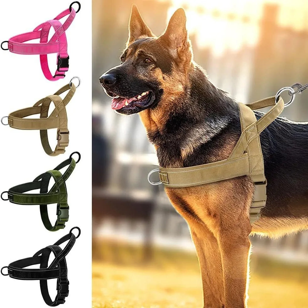 Explosion Proof Tactical Dog Harness Vest For Traction