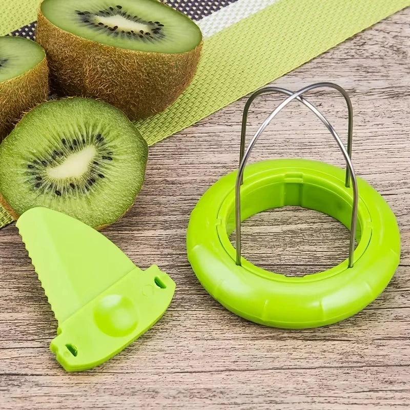 Kiwi Cutter Peeler Slicer Stainless Steel Kitchen Tool