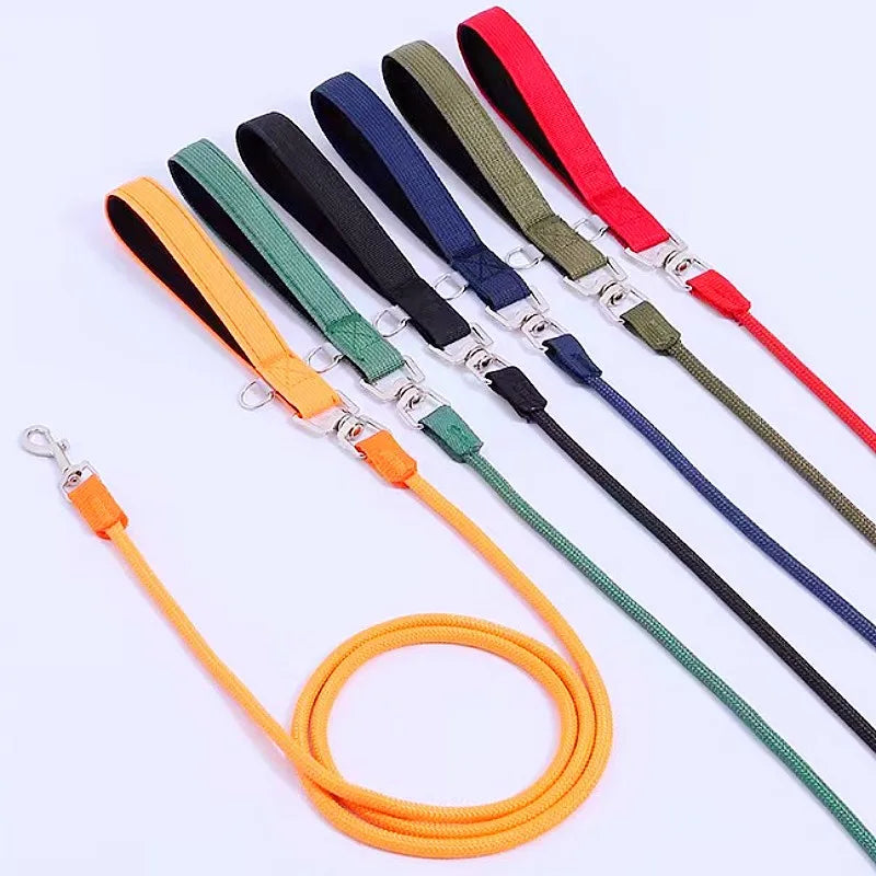 Nylon Dog Leash With Padded Handle For Comfortable Walks