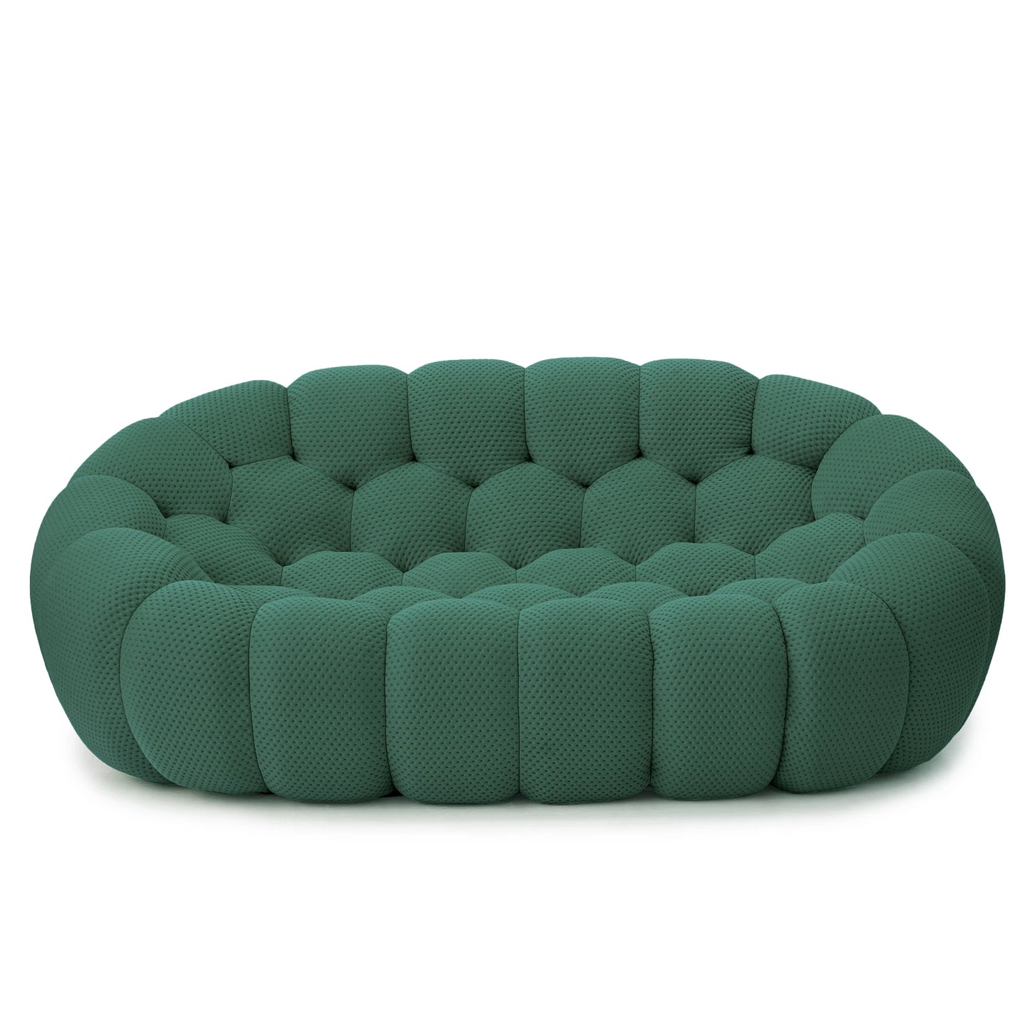 Sdorens Modern Curved Boneless Sofa Loveseat Couch