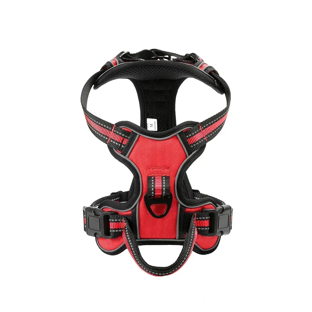 Adjustable Reflective Nylon Dog Harness Vest Soft Breathable No Pull
