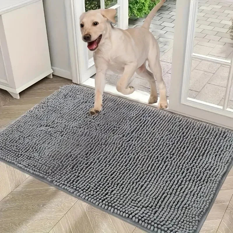 Dog Doormat Muddy Paws Absorbent Non Slip Washable Mat Microfiber