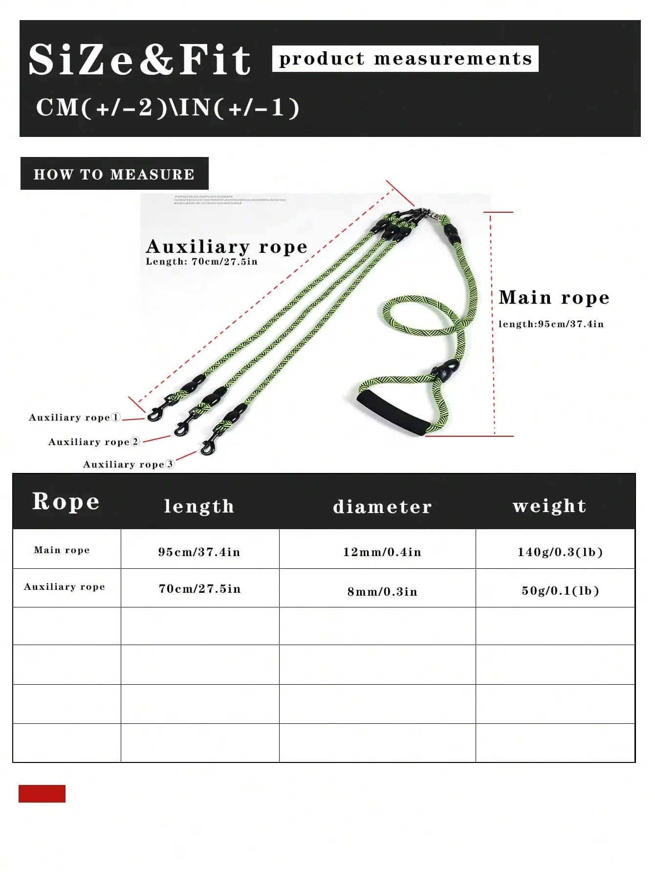 Two In One Triple Connected Dog Leash For Everyday Walking