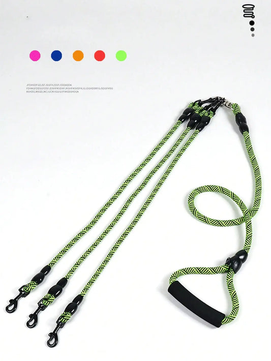 Two In One Triple Connected Dog Leash For Everyday Walking