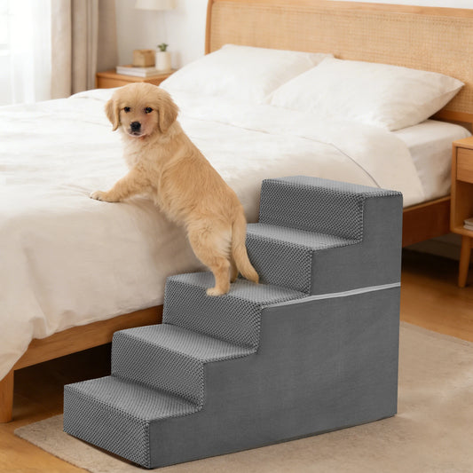 Foam Canine Staircase 3 to 5 Step Right Angled Ramp