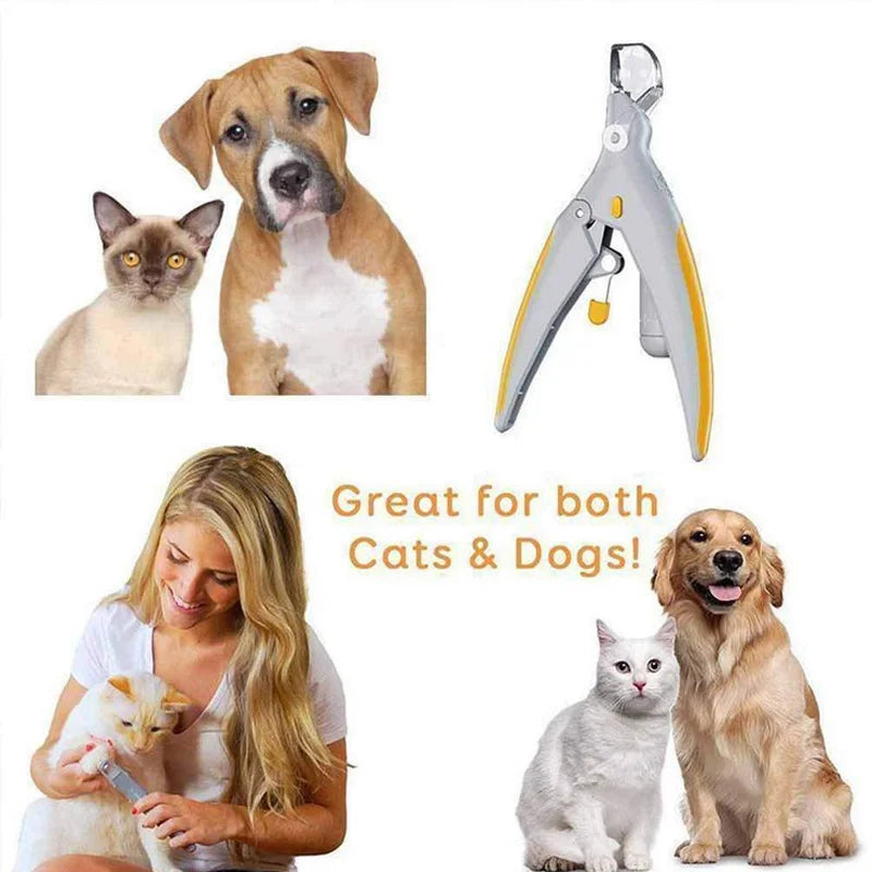 LED Nail Clipper With Light For Cats And Dogs Safe