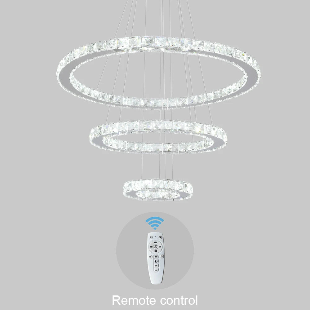 VETRULUS Modern Crystal LED Pendant Light
