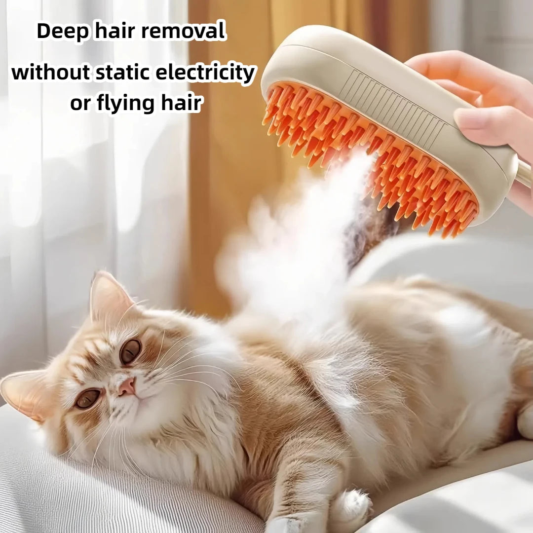 3 In 1 Electric Cat HairBrush For Premium PetGrooming