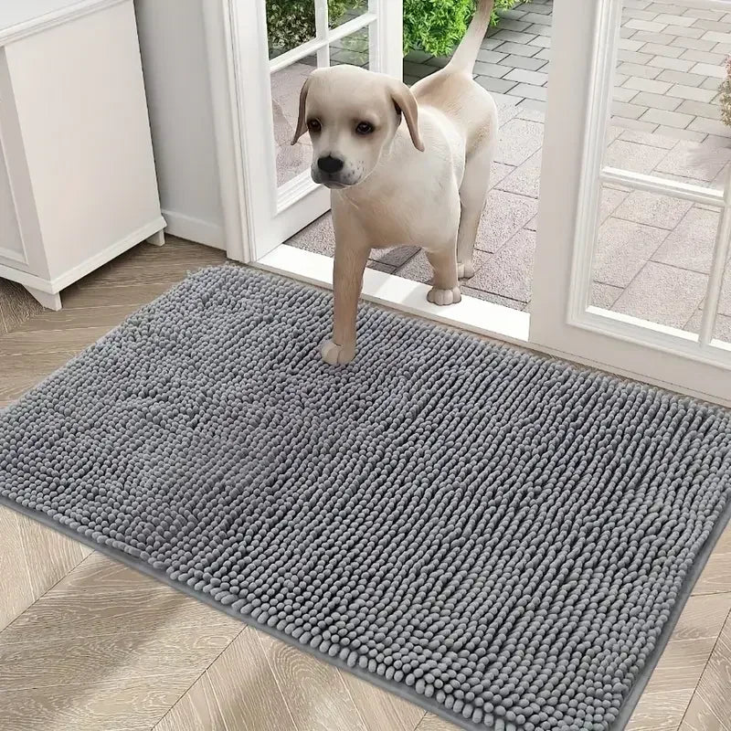 Dog Doormat Muddy Paws Absorbent Non Slip Washable Mat Microfiber