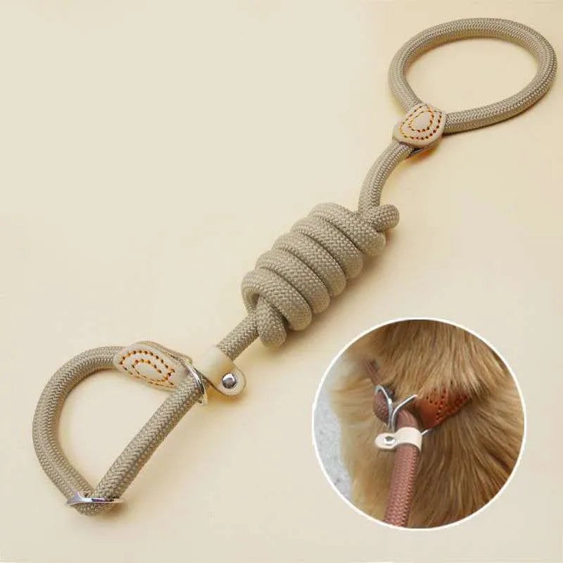 Dog Leash Slip Rope Lead Heavy Duty Braided Adjustable Loop