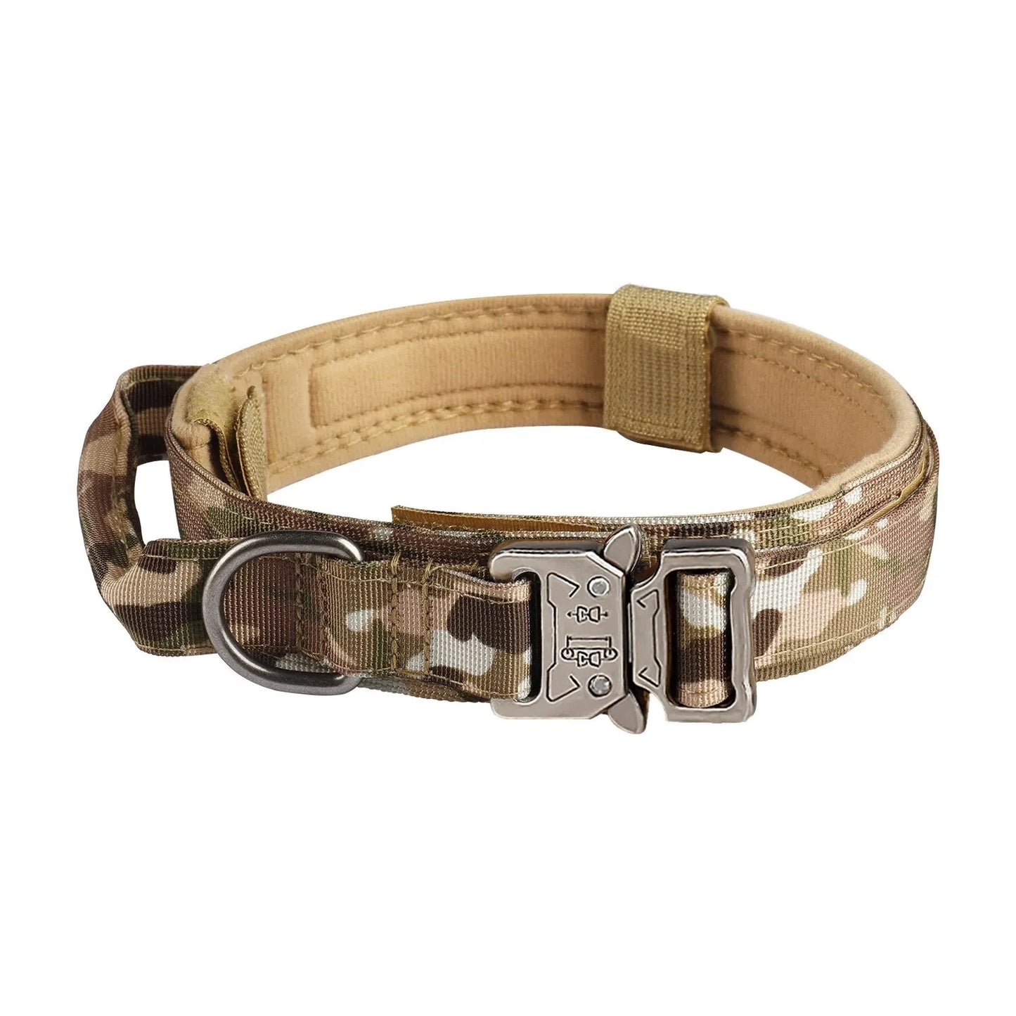 Outdoor Tactical Nylon Dog Collar With Metal Buckle