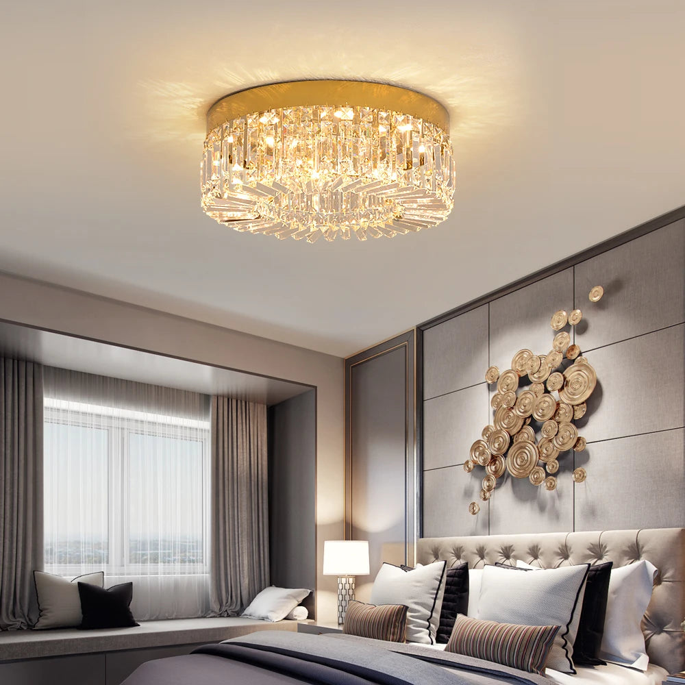 VETRULUS Crystal Ceiling Lamp Modern Chandelier