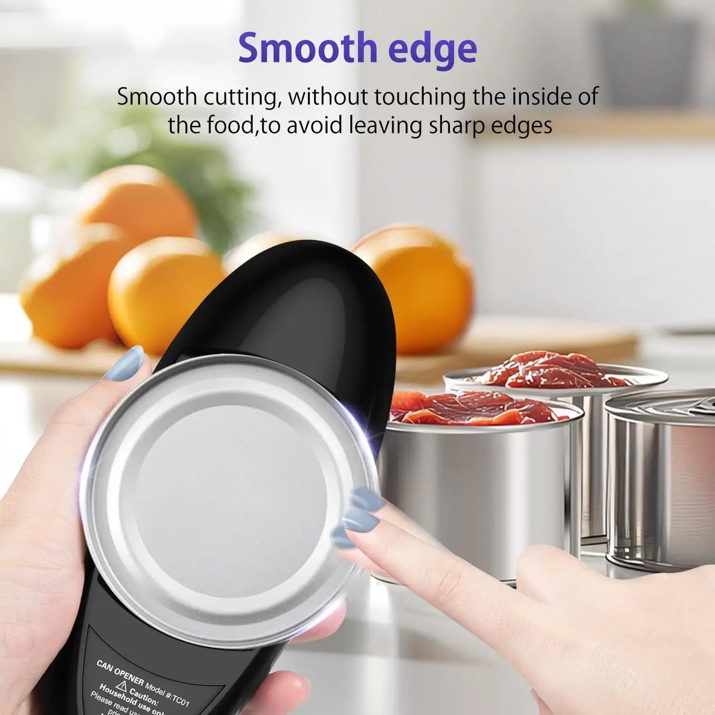 Electric Can Opener Cordless Battery Powered For Disabled Hands