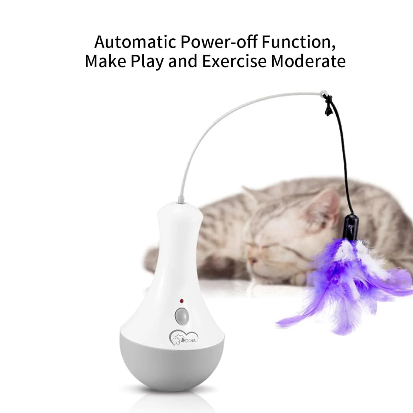 Cat Interactive Feather Toy Indoor Play