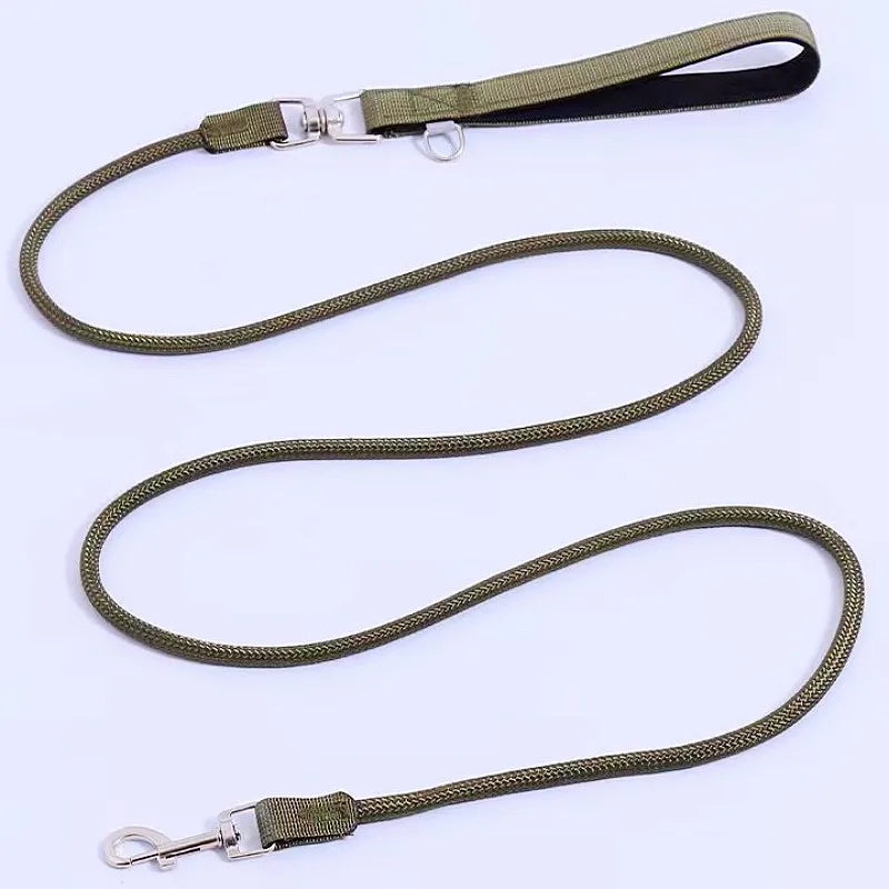 Nylon Dog Leash With Padded Handle For Comfortable Walks