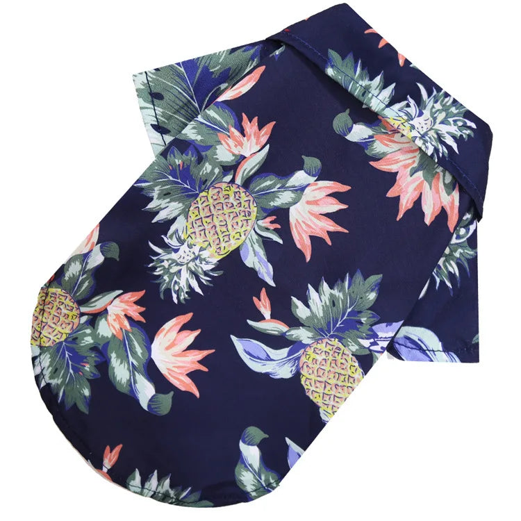 Hawaiian Style Dog Shirt For Dogs And Cats Clothing