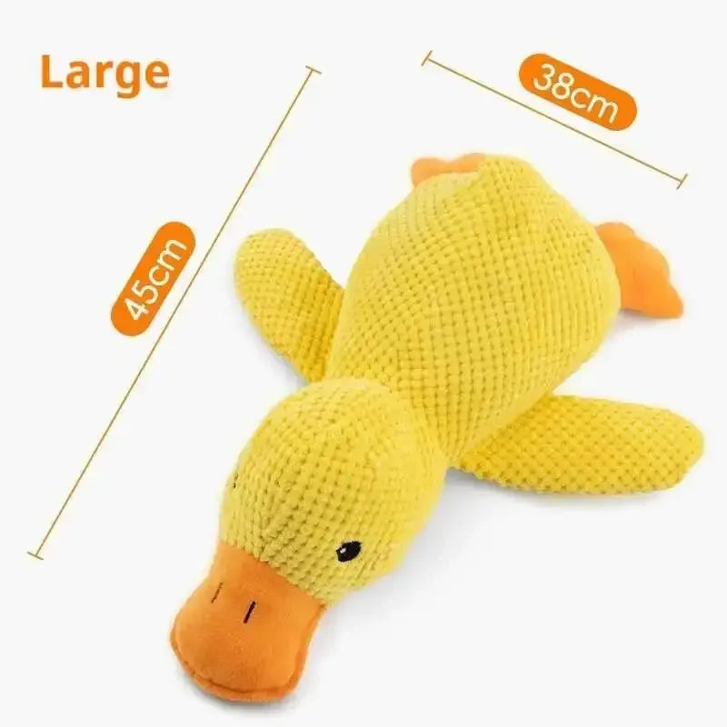 Squeaky Plush Duck Dog Toy Chew Bite Resistant
