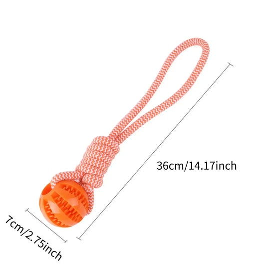 Interactive Treat Ball Rope Toy For Dogs