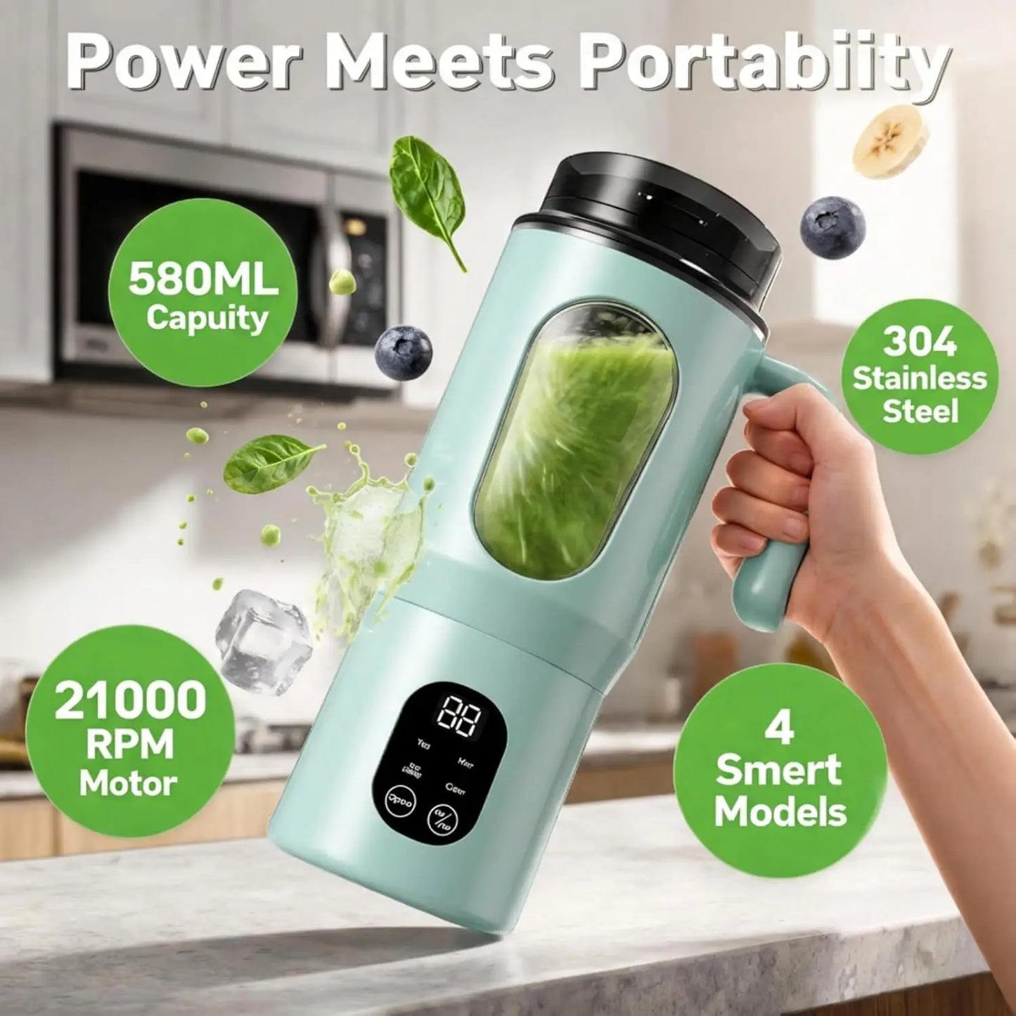 CREAROMA Portable Juice Blender for Shakes and Smoothies