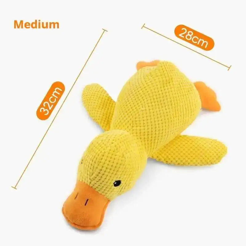 Squeaky Plush Duck Dog Toy Chew Bite Resistant