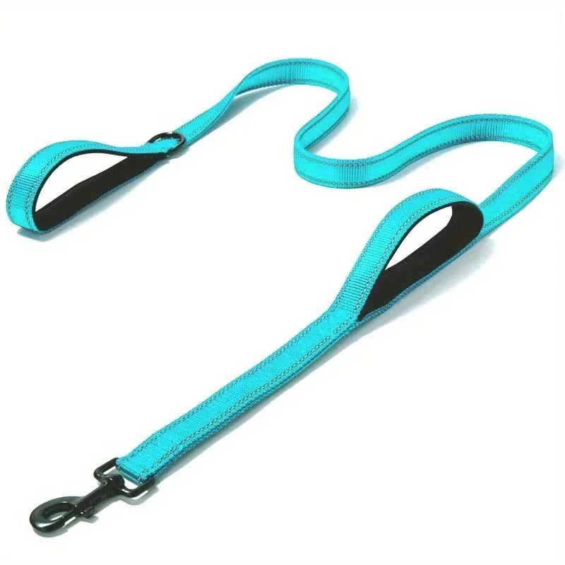 Dog Leash Outdoor Training Dual Handle Heavy Duty Lead