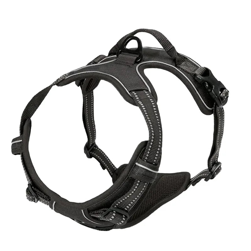 Adjustable Reflective Nylon Dog Harness Vest Soft Breathable No Pull