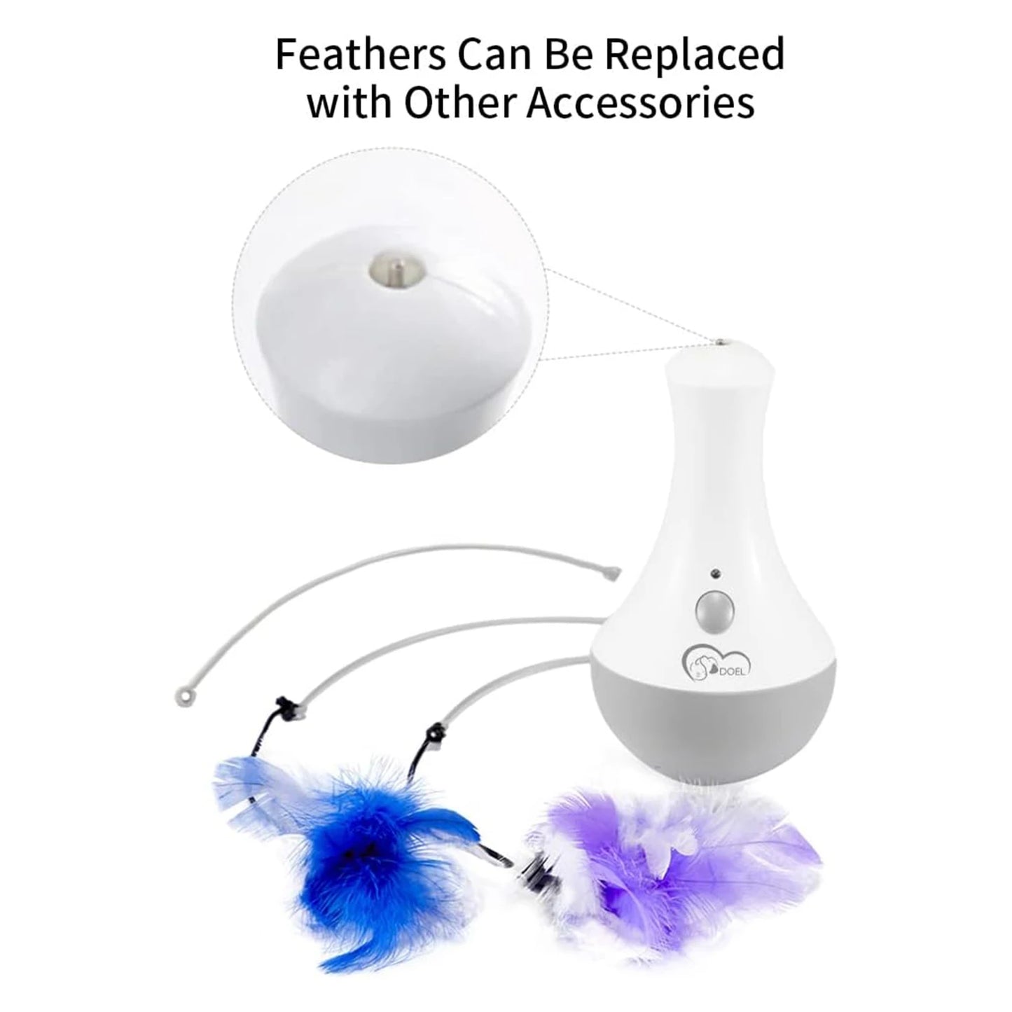 Cat Interactive Feather Toy Indoor Play